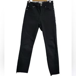 Agolde Highrise Skinny Freyed Hem Jeans‎ Black size 26